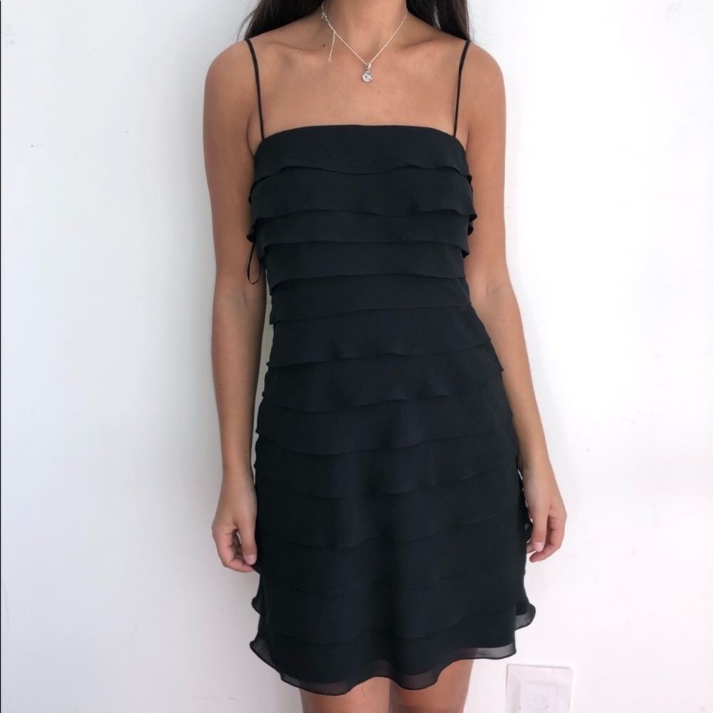 RESERVEDTadashi Shoji pure silk little black dress